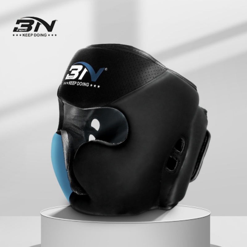 BN拳擊散打頭盔泰拳搏擊護頭套