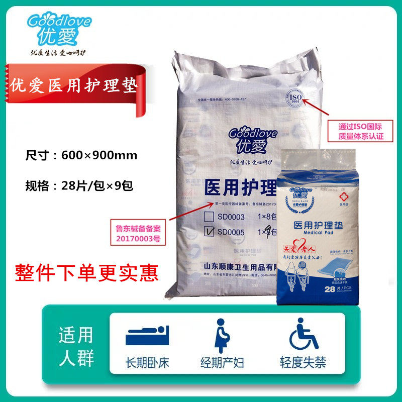 优爱护理垫成人600x900一次性隔尿垫加厚加大产妇产后医用级专用,洗护清洁剂/卫生巾/纸/香薰,成年人纸尿裤,淘宝优惠券,粉丝福利购,淘宝优惠卷