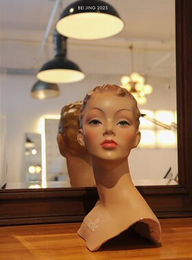 北京现货｜|法国50年代巴黎石膏帽子模特|  Chantelle|室内陈列品