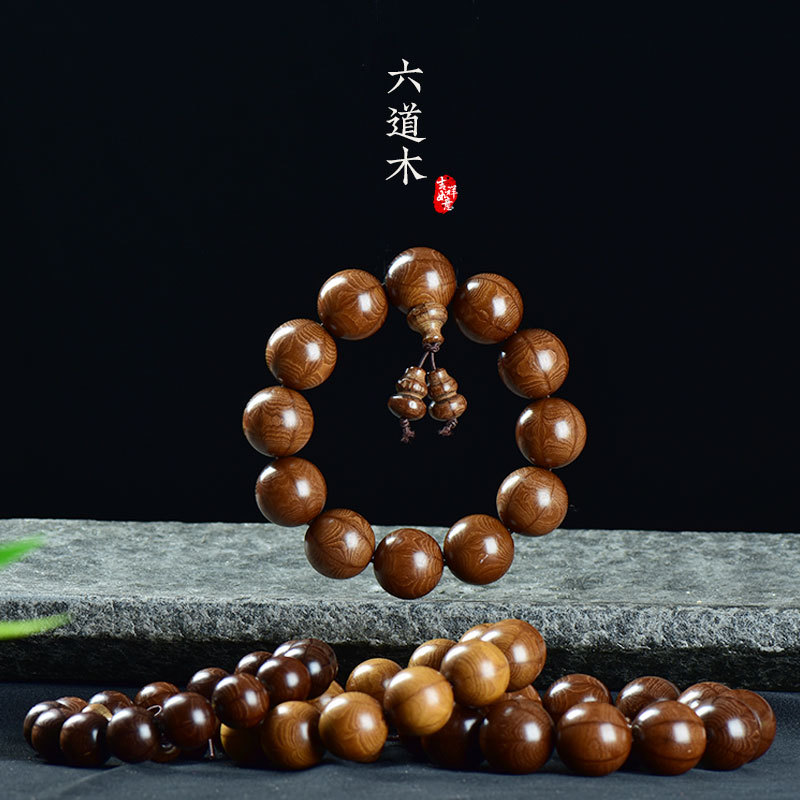 精品老料六道木降龙木手串 木质文玩佛珠男女款108念珠手链批发
