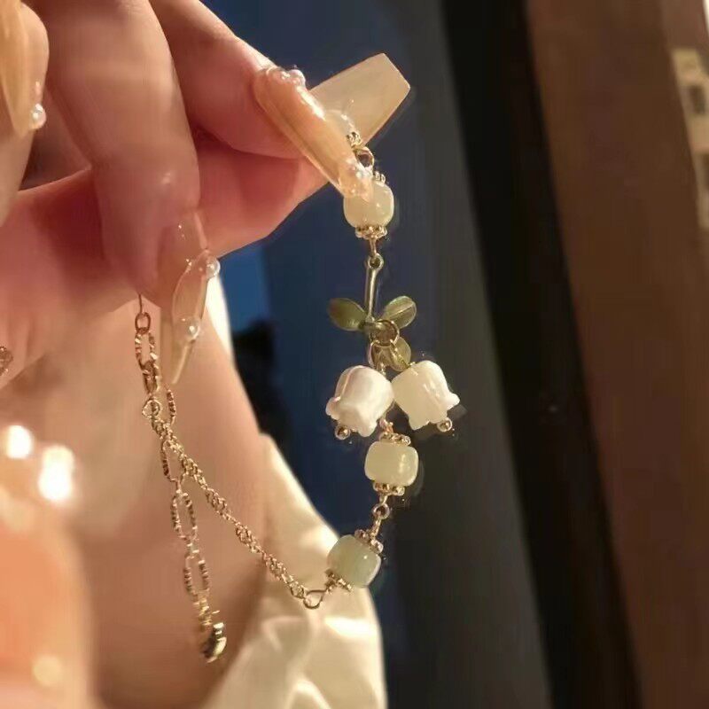 新中式新款铃兰花手链女小清新气质百搭小众复古森系手链闺蜜手饰
