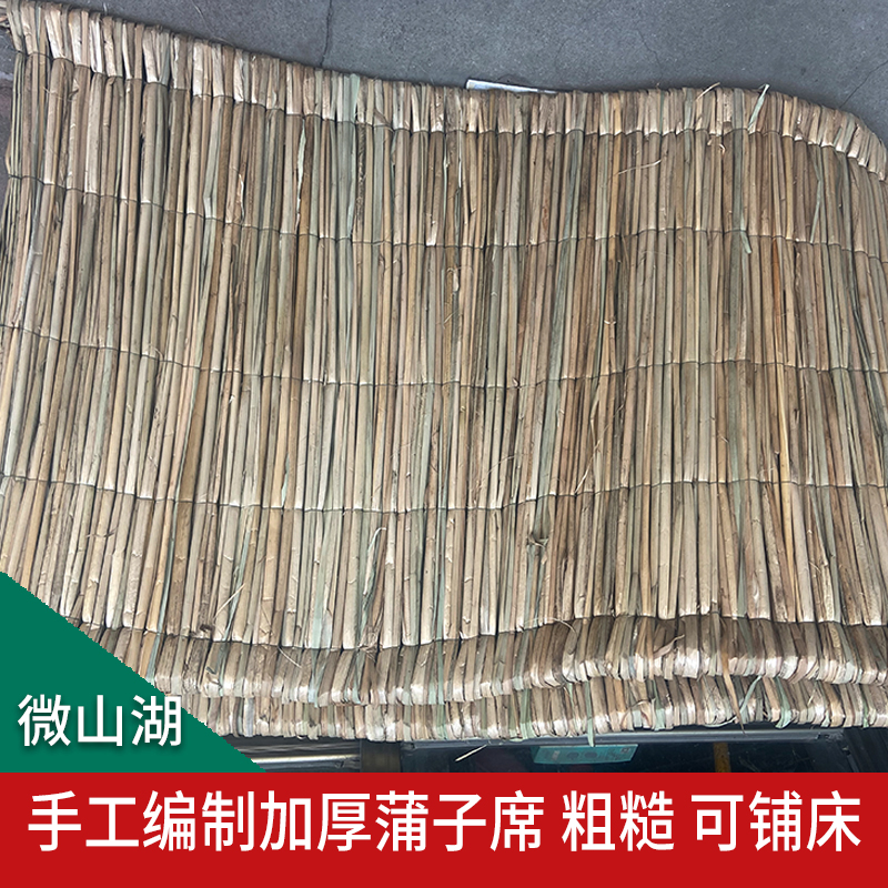 手工编织农村拍摄草席加厚蒲子席