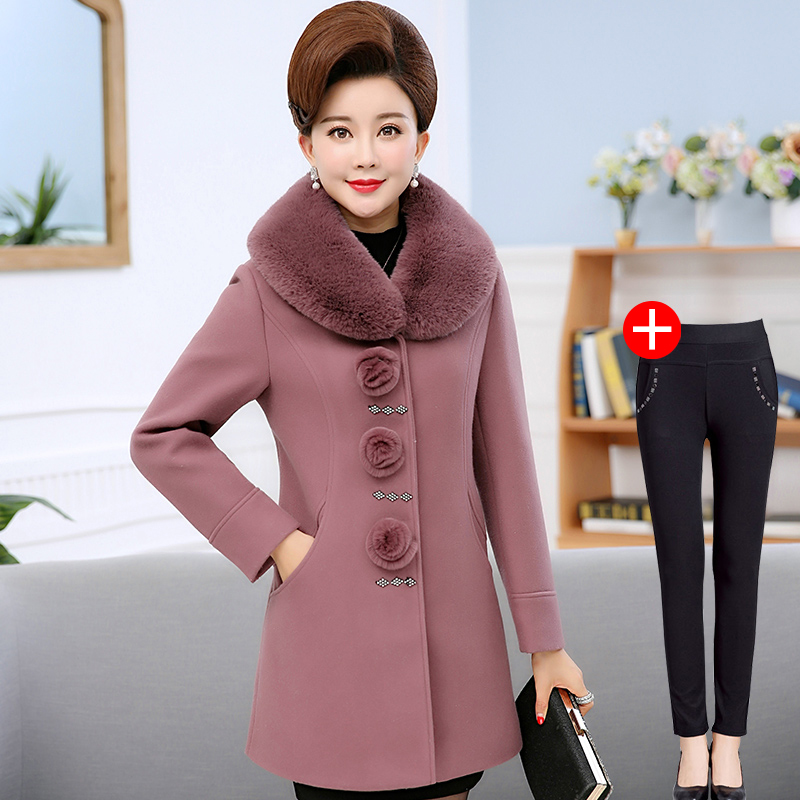 Mom outfit Autumn jacket 40 year 50 Girls aged 2019 new pattern Autumn and winter overcoat middle age Women's wear Winter clothes Furin the Women's clothing/Boutique , Middle-aged women  category - from Buy2taobao.com to provide professional Taobao agent buy service