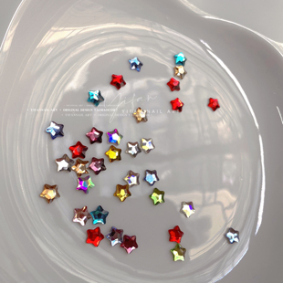 star彩色小海星平底小星星美甲饰品L71 Fat YIFANNAIL 短甲福星