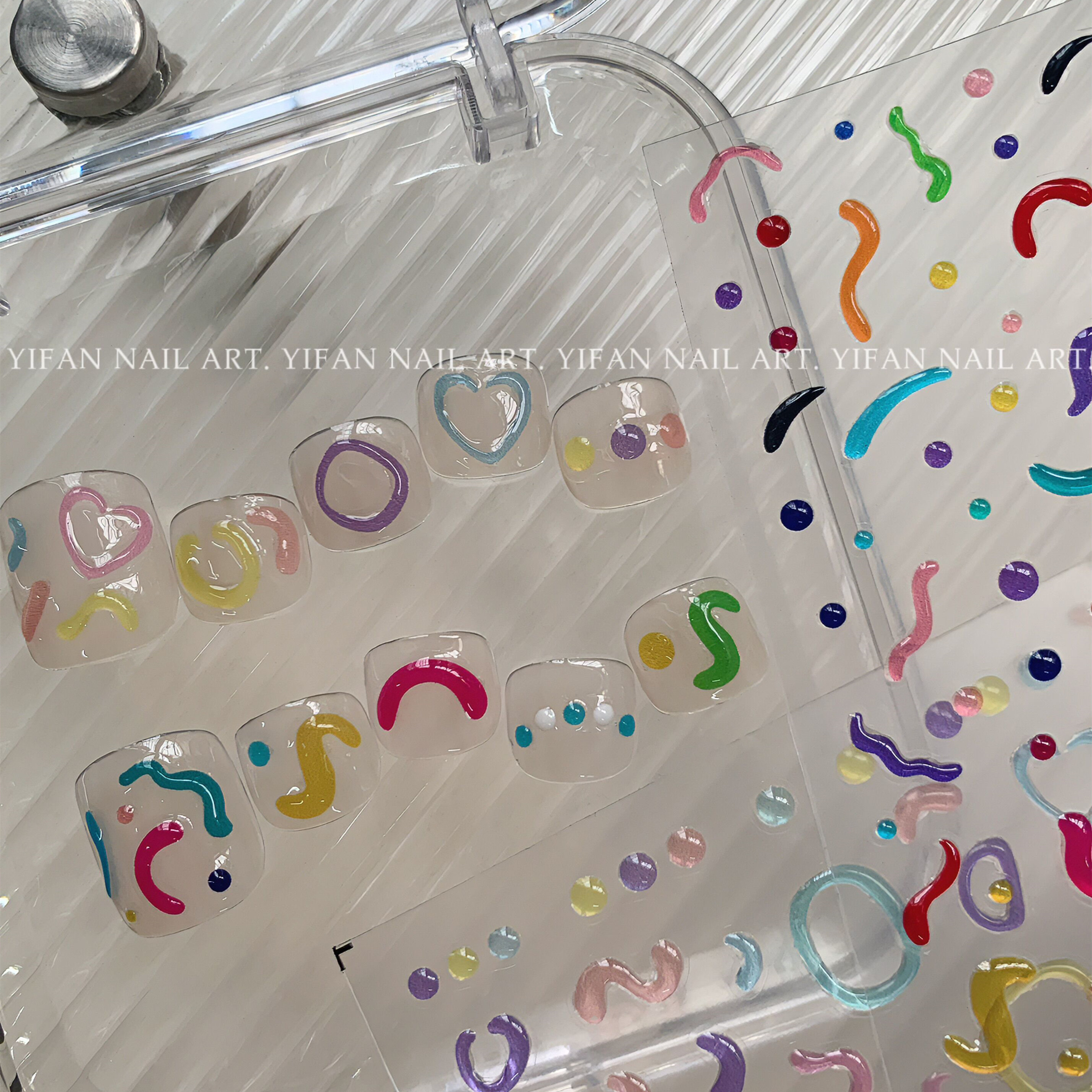 ins风春日3D立体果冻贴纸