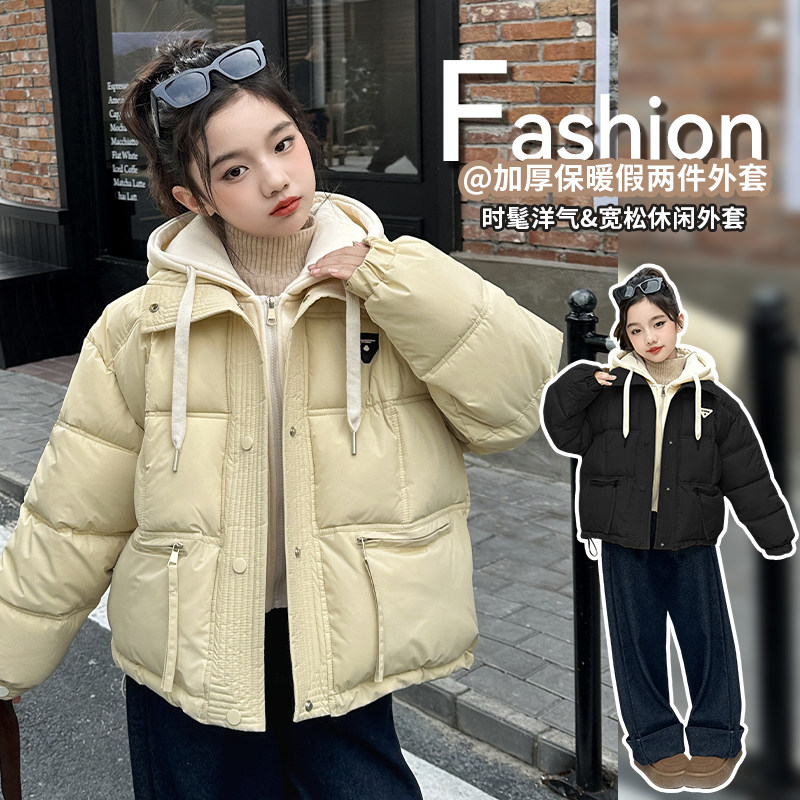 冬季加厚新款原创设计假两件棉衣