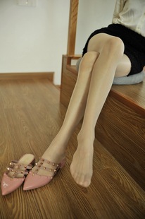 9美元 袜小码 店主实拍欧美古董at弹性尼龙束身裆透明连裤 e921 包邮