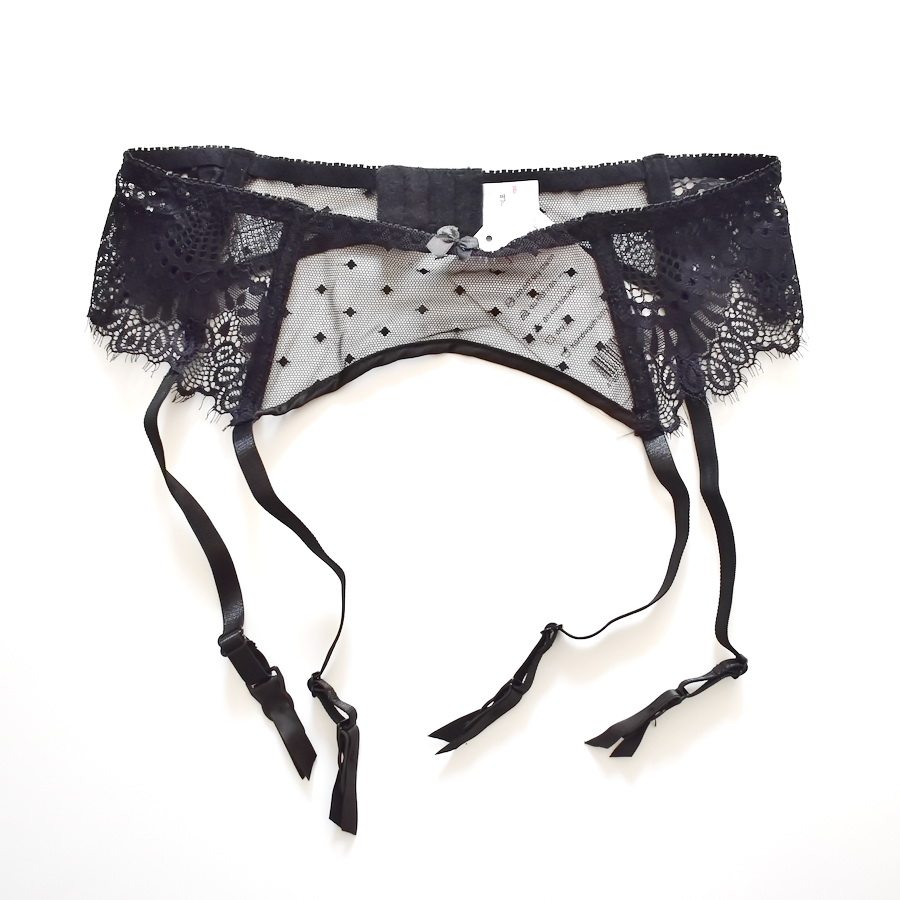 薄纱蕾丝金属扣吊袜带袜夹多码