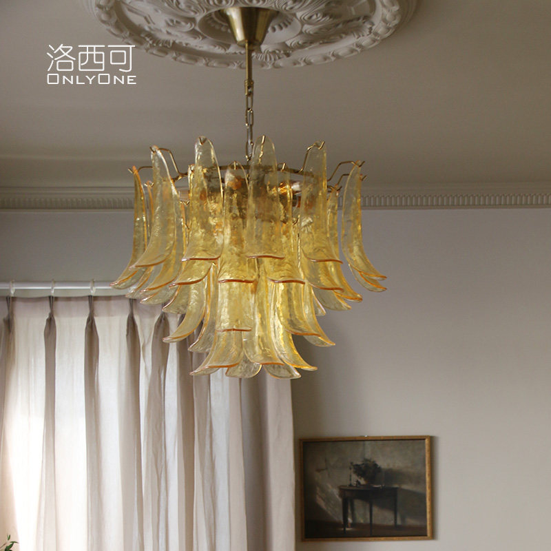 洛西可中古艺术玻璃吊灯美式复古vintage卧室客厅餐厅轻奢法式灯,家装灯饰光源,卧室/书房吊灯,淘宝优惠券,粉丝福利购,淘宝优惠卷