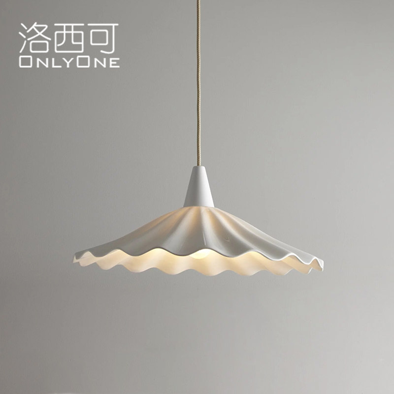 洛西可 奶油风陶瓷单头小吊灯 美式法式北欧意式床头民宿餐厅灯具,家装灯饰光源,床头/玄关/吧台/过道吊灯,淘宝优惠券,粉丝福利购,淘宝优惠卷