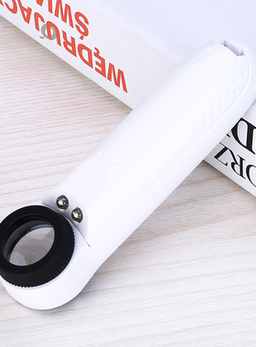 申宏高倍手持式鉴定放大镜40倍高清LED带灯钻石玉钱币邮票字画银元珠宝1000光学扩大镜20便携式30高倍放大镜