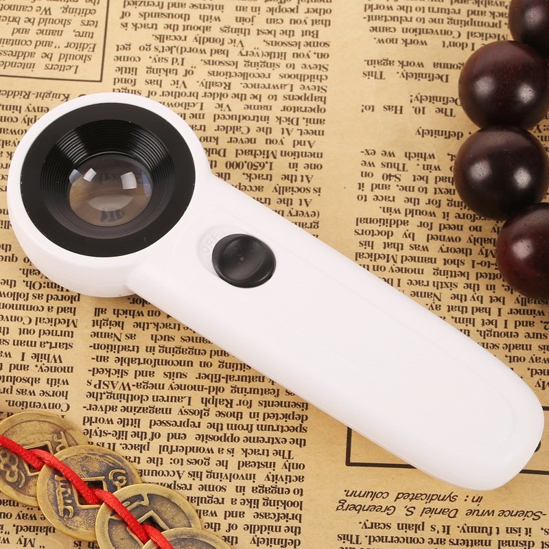 申宏珠宝鉴定放大镜高清带灯45高倍数30手持便携式古玩古董瓷器60邮票玉石扩大镜10迷你小型100显微镜1000,文具电教/文化用品/商务用品,放大镜,淘宝优惠券,粉丝福利购,淘宝优惠卷