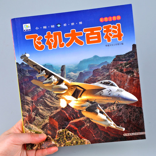 飞机大百科注音版中国儿童军事百科全书小眼看世界小学生武器科普绘本战斗机无人机交通工具书籍5-10岁一二三年级课外阅读科普图YJ