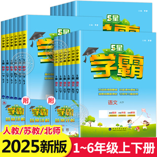 小学学霸一年级下册二三四五六年级下学期语文数学英语全套人教版 北师大译林练习册同步训练提优大试卷经纶江苏专用 苏教版