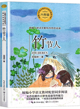 竹节人 范锡林 著 六年级上册小学语文同步阅读书系人教版课本中的作家作品 6年级上学期小学生课外阅读书籍正版 长江文艺出版社tb