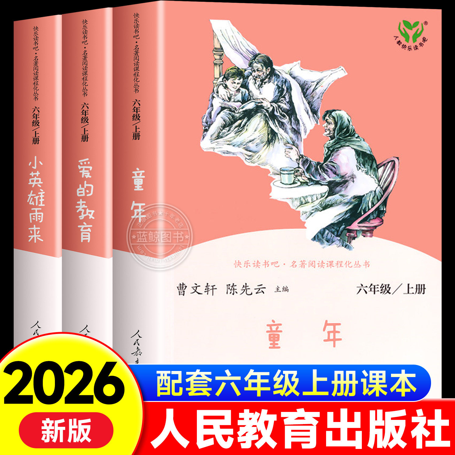 【人教版】全套3册童年六年级上册必读课外书快乐读书吧小英雄雨来爱的教育原著完整版人民教育出版社6上小学生暑假课外阅读书目