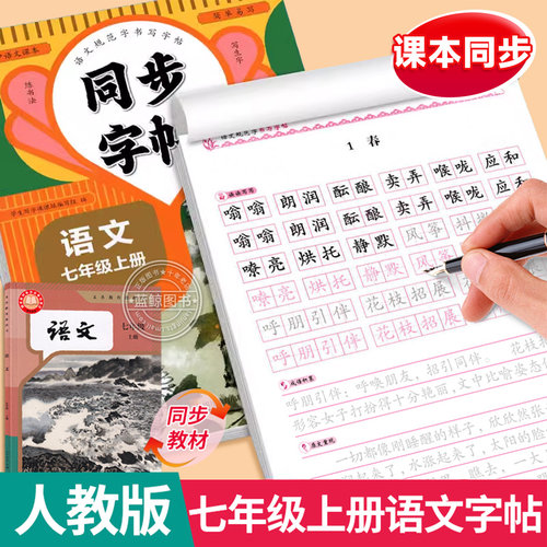 七年级同步字帖正楷每日一练