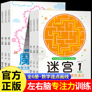 9岁高难度逻辑思维挑战手眼协调 数字连线魔法线条视觉注意力观察力训练迷宫大挑战小学生益智游戏3 儿童左右脑思维专注力训练