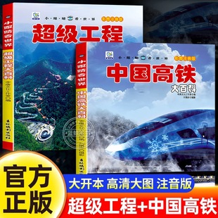 中国高铁大百科超级工程百科全书小学生正版 一二年级课外阅读书籍儿童科普图画书少儿读物小眼睛看世界系列 全套大开本彩图注音版