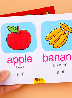 幼儿英语启蒙教材 儿童英语单词图画书 3-4-5-6岁少儿英语口语零基础英文入门小班中班大班英文单词启蒙宝宝早教书幼升小入学准备