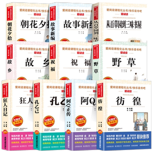 全套10册鲁迅全集经典必读原著正版 狂人日记 故乡 朝花夕拾 野草 故事新编 仿徨 阿Q正传 适合中学生看的课外书名著经典书籍SX