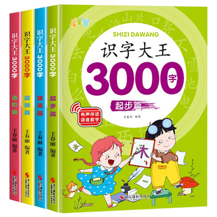 识字书幼儿认字启蒙早教书籍学前班识字卡片 识字大王3000字全套 儿童绘本幼小衔接教材幼儿园宝宝学汉字神器趣味看图 有声伴读