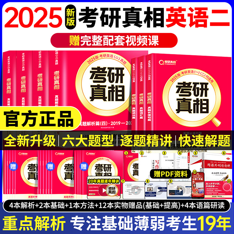 【英语二】2025考研真相英语二2004-2024考研英语二历年真题巨微考研圣经英语二语法长难句解析基础高分突破冲刺英语考研词汇闪过