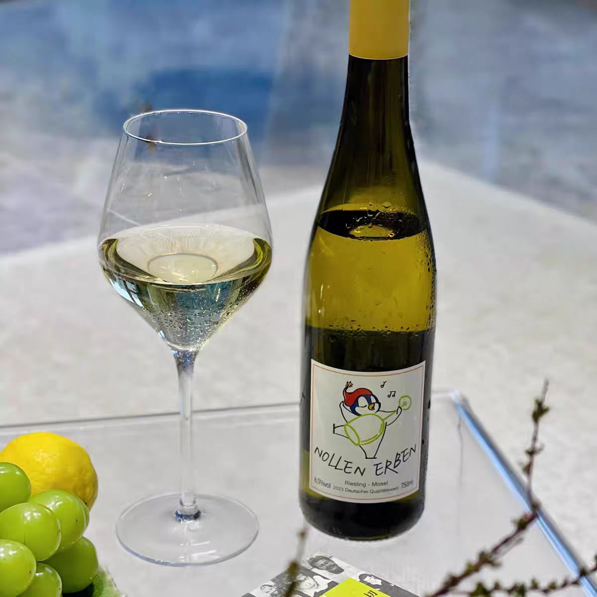 柑橘茉莉花香Riesing 德国摩泽尔产区 微甜鹅雷司令半甜白葡萄酒