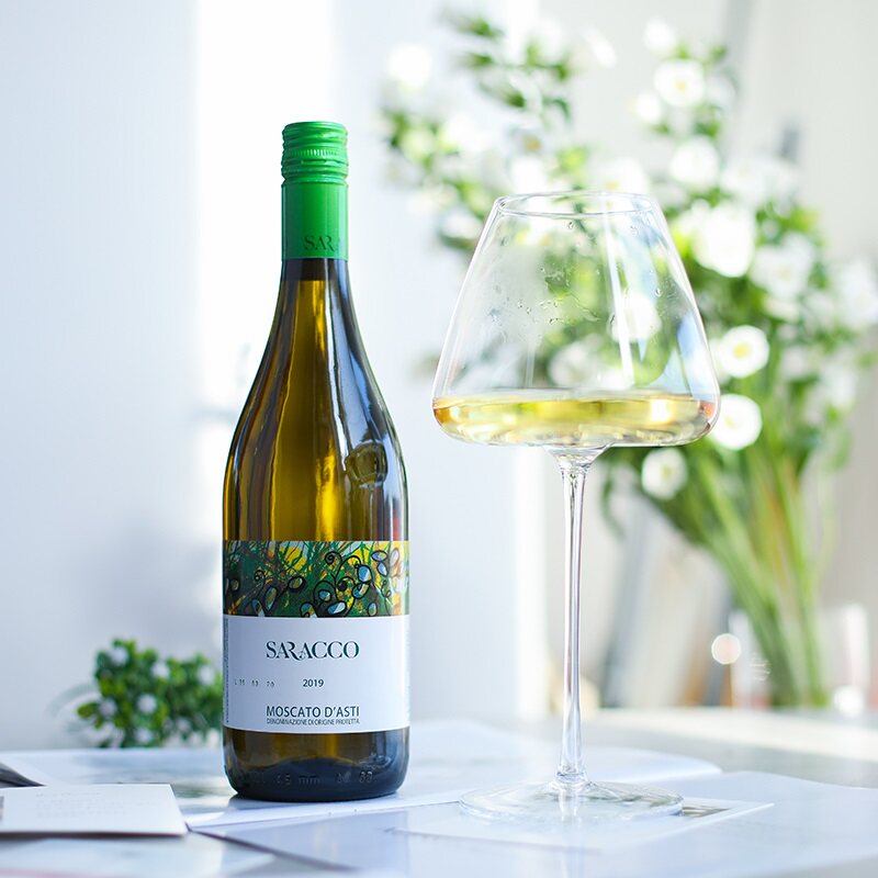 意大利saracco宝萨柯小草moscatodasti起泡酒莫斯卡托甜白葡萄酒