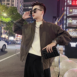 WT28-P98控138设计高级感百搭工装外套新款美式休闲复古夹克男咖，男装夹克，电商A208