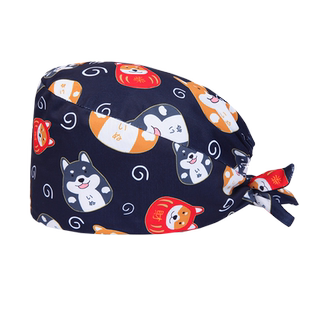 蝶芭朵耐氯漂手术帽女手术室工作帽护士帽防静电可爱印花帽子牙科