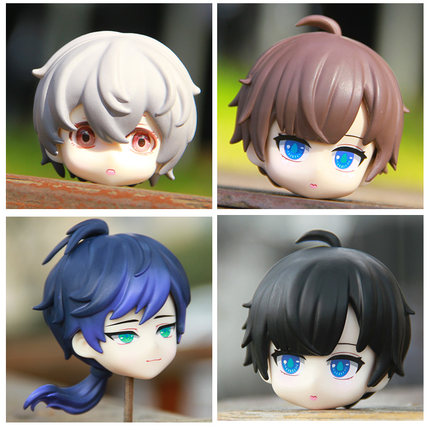 OB11娃头 带妆脸GSC粘土人12分bjd头发ymy素体娃头