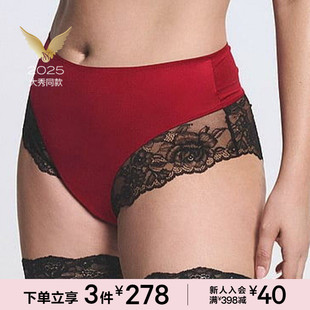 女冬 高腰全包臀内裤 3件278 2025维密大秀系列复古蕾丝经典