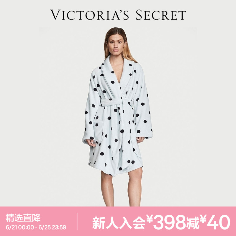 直降348|维密 系带长款厚居家保暖睡袍家居服晨袍女睡衣