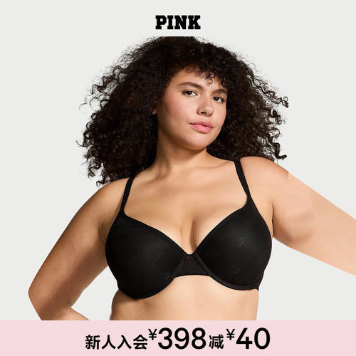 维密PINKLogo印花舒适聚拢文胸