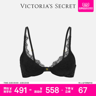 维密金属LOGO花漾蕾丝饰边性感文胸内衣女2026