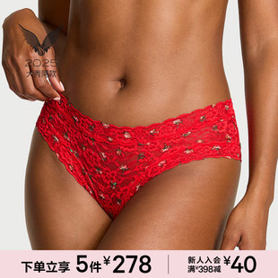5件278 女 2025维密大秀系列蕾丝性感俏皮半包臀低腰内裤