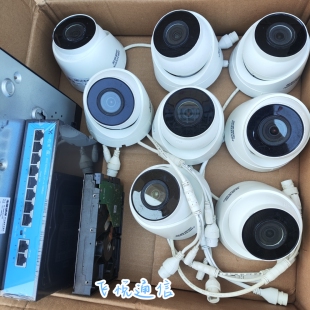 二手海康威视200万poe高清监控设备套装 家用商用红外网络摄像头机
