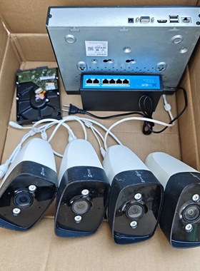 二手海康威视H.265高清300万智能全彩监控套装带录音可萤石云远程