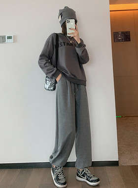 裤子美式女春秋学生韩版休闲
