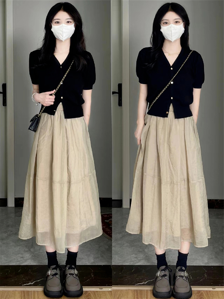 法式复古半身裙子女春夏季高级感