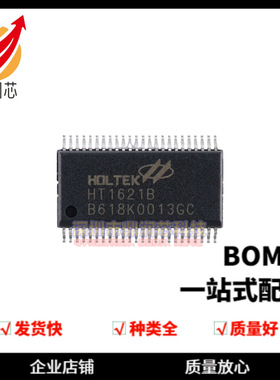 全新 HT1621B SSOP-48 RAM映射32*4 LCD控制器芯片I/O MCU
