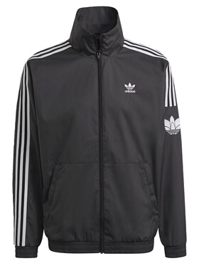 adidas originals Logo复古运动立领夹克外套男黑色GN3535 JM2716