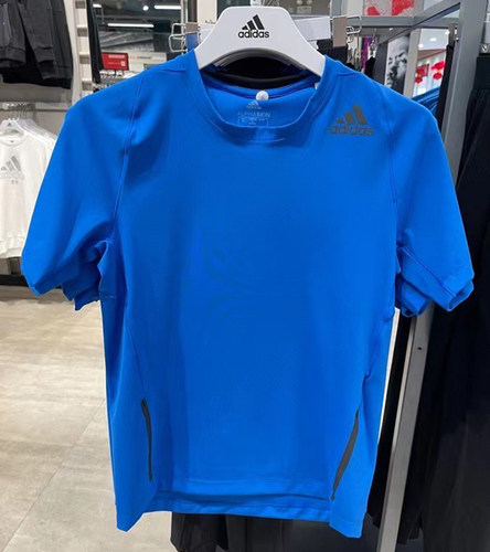 Adidas短袖健身训练跑步透气T恤