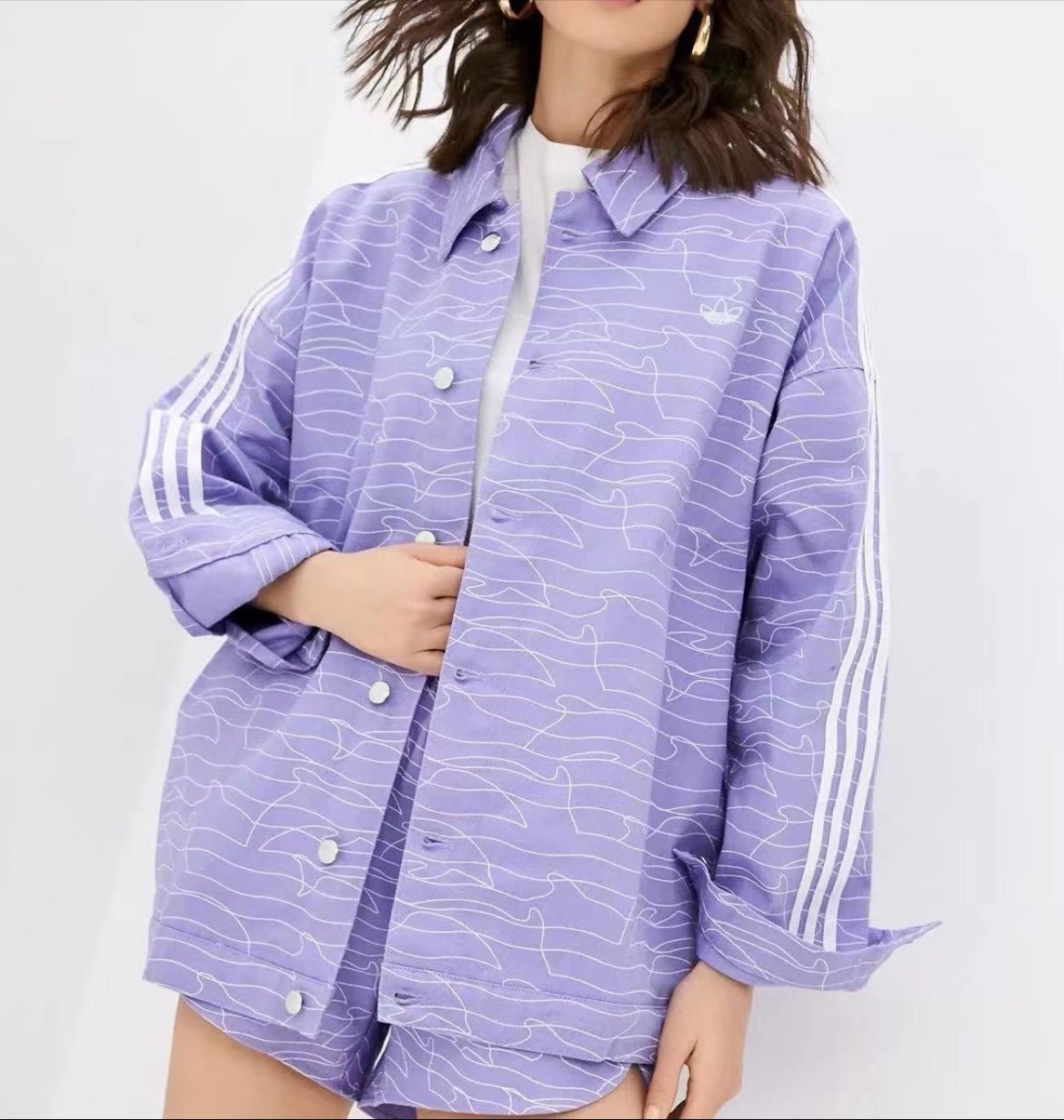 阿迪外套三叶草运动服防风夹克