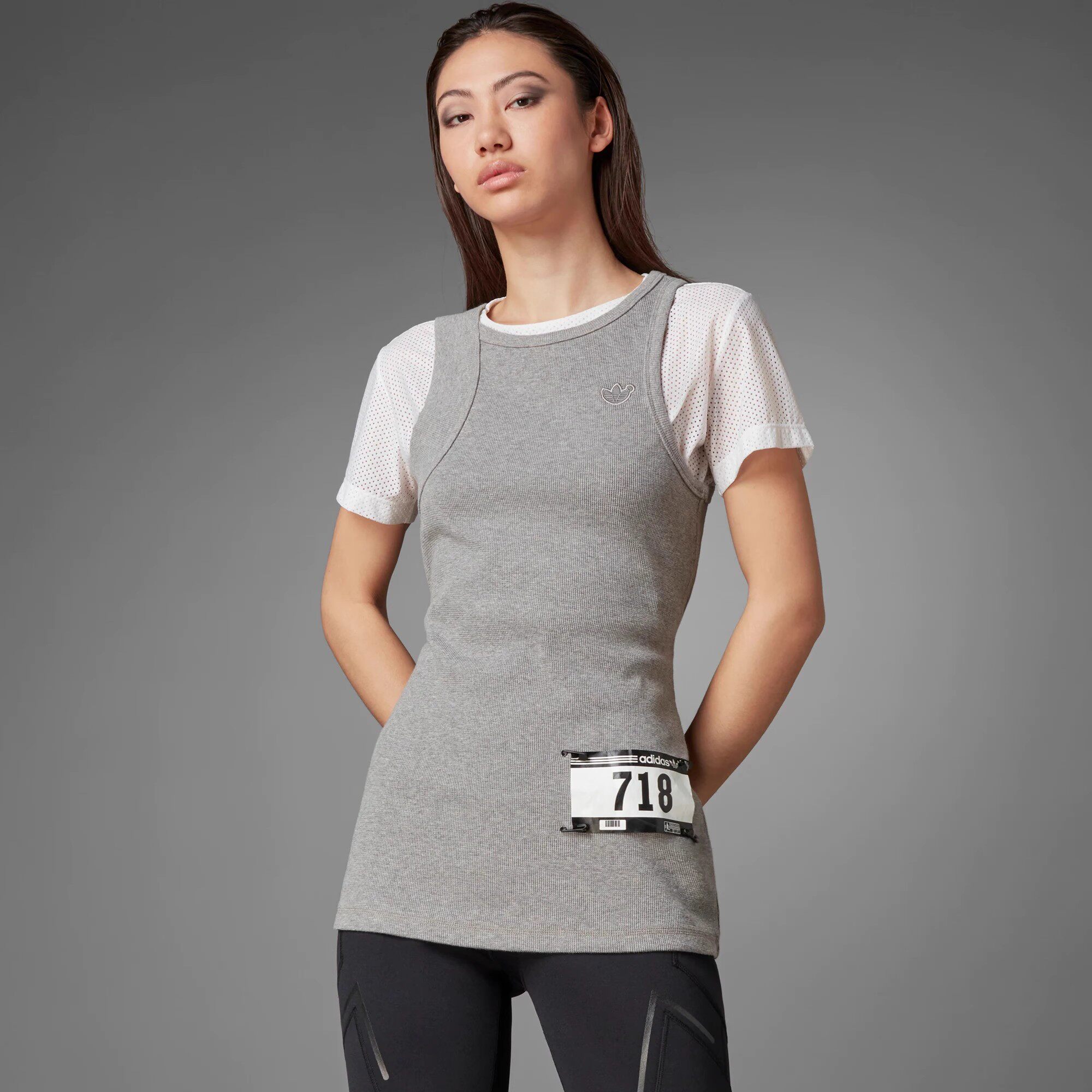 Adidas/三叶草BLUE VERSION女运动无袖T恤背心HE1474 HE1475