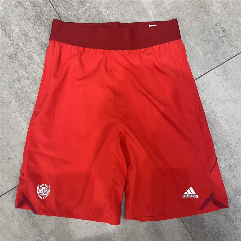 Adidas米切尔松紧印花运动短裤