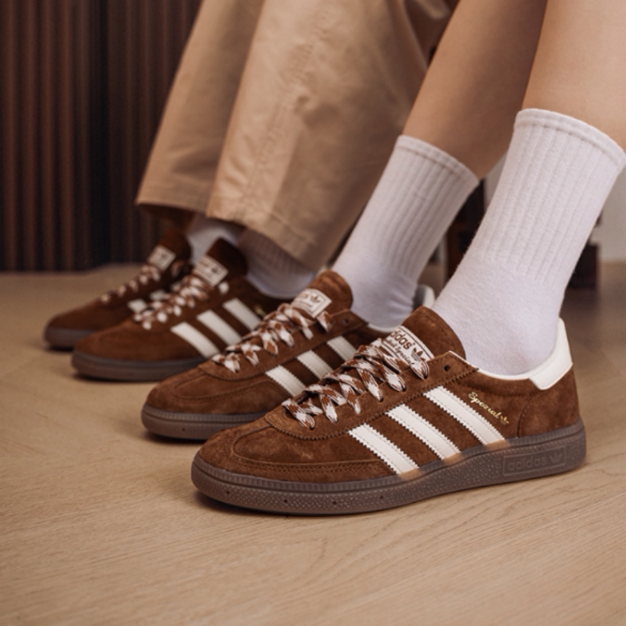 adidas/阿迪达斯 HANDBALL SPEZIAL男款低帮棕色板鞋德训鞋KI5938