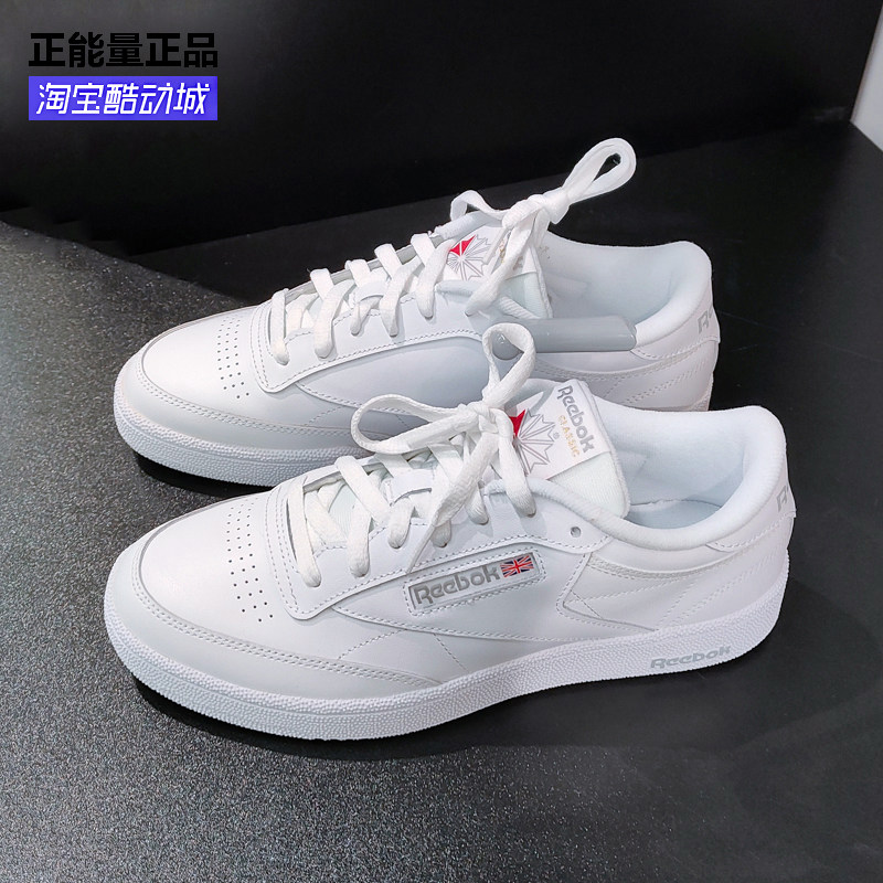 正品现货 锐步reebok club c男女低帮休闲板鞋小白鞋eh0649ar0456