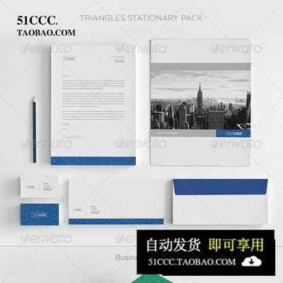 Real Estate Stationary Pack 信封信笺卡片模板公司形象设计素材